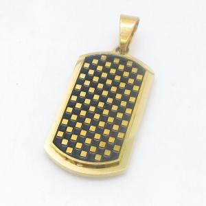 Stainless Steel Gold-plating Pendant - KP119005-HR
