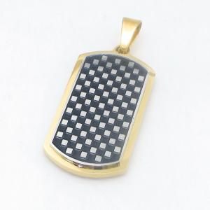 Stainless Steel Gold-plating Pendant - KP119006-HR