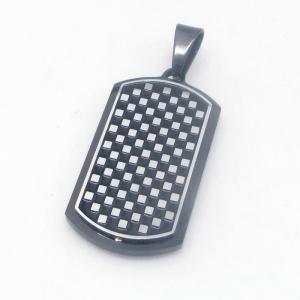 Stainless Steel Black-plating Pendant - KP119008-HR
