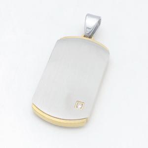 Stainless Steel Gold-plating Pendant - KP119014-HR
