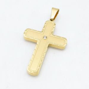 Stainless Steel Cross Pendant - KP119033-HR