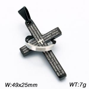 Stainless steel cross pendant - KP119055-Z