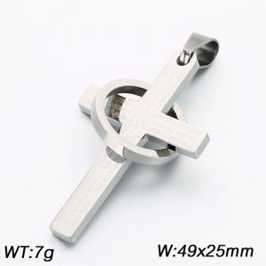 Stainless steel cross pendant - KP119056-Z