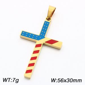 Stainless steel cross pendant - KP119057-Z