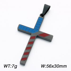 Stainless steel cross pendant - KP119058-Z