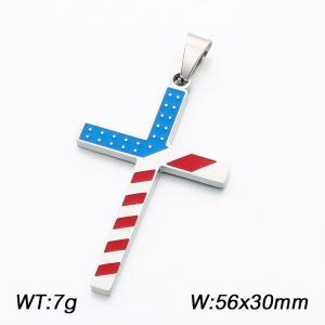 Stainless steel cross pendant - KP119059-Z