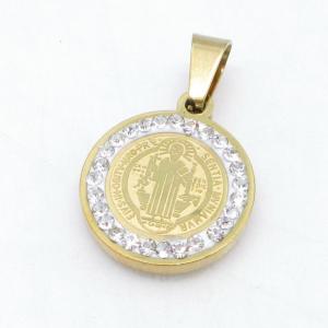 Stainless Steel Gold-plating Pendant - KP119174-HDJ