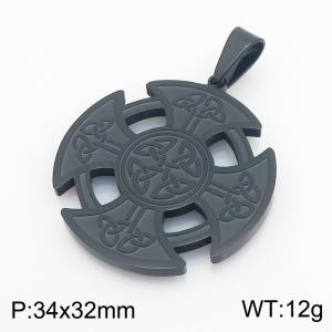Stainless Steel Black-plating Pendant - KP119464-HR