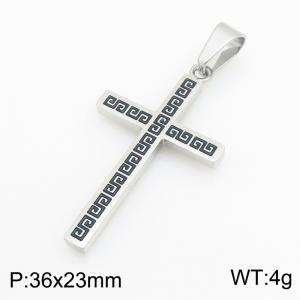 Stainless Steel Cross Pendant - KP119475-HR