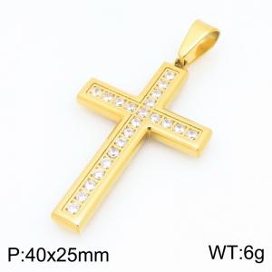 Stainless Steel Cross Pendant - KP119483-HR