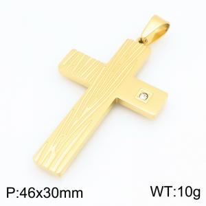 Stainless Steel Cross Pendant - KP119497-HR