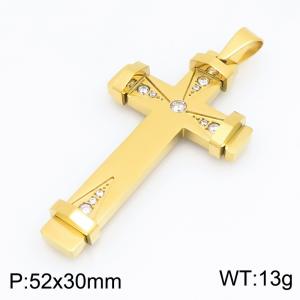 Fashion Jewelry Stainless Steel Cross Pendant Accessories - KP119532-KFC