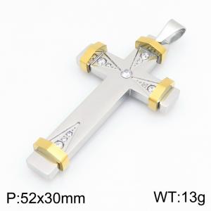 Fashion Jewelry Stainless Steel Cross Pendant Accessories - KP119533-KFC