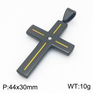 Stainless Steel Cross Pendant - KP119539-HR