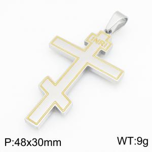 Stainless Steel Cross Pendant - KP119541-HR