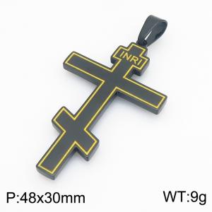 Stainless Steel Cross Pendant - KP119542-HR