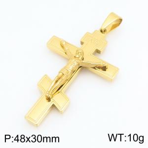 Stainless Steel Cross Pendant - KP119547-HR