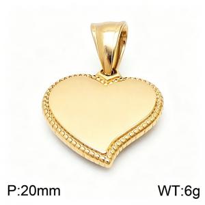 Stainless Steel Gold-plating Pendant - KP119787-Z