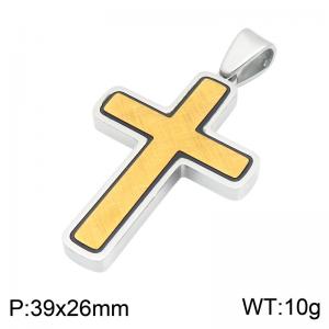 Stainless Steel Cross Pendant - KP119800-HR