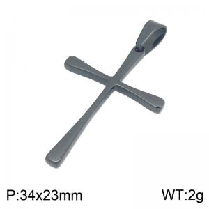 Stainless Steel Cross Pendant - KP119805-HR