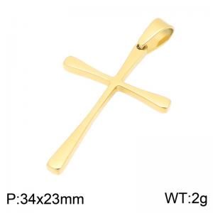 Stainless Steel Cross Pendant - KP119806-HR