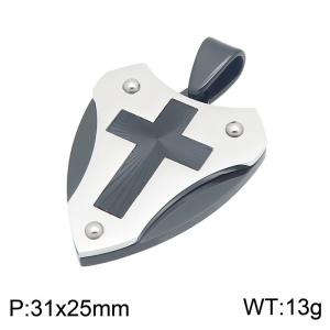 Stainless Steel Cross Pendant - KP119809-HR