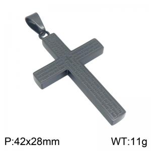 Stainless Steel Cross Pendant - KP119817-HR
