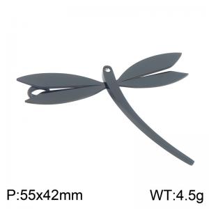 Stainless Steel Black-plating Pendant - KP119820-HR
