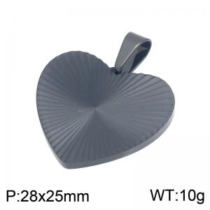 Stainless Steel Black-plating Pendant - KP119837-HR