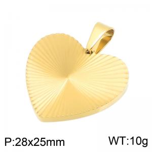 Stainless Steel Gold-plating Pendant - KP119839-HR