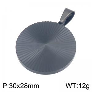 Stainless Steel Black-plating Pendant - KP119841-HR