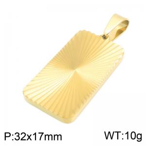 Stainless Steel Gold-plating Pendant - KP119843-HR