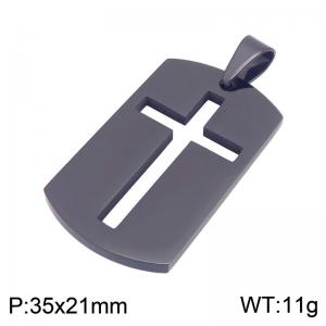 Stainless Steel Cross Pendant - KP119874-HR