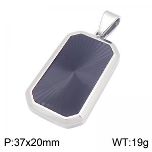Stainless Steel Black-plating Pendant - KP119878-HR