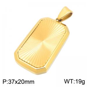 Stainless Steel Gold-plating Pendant - KP119879-HR