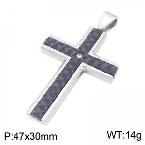 Stainless Steel Cross Pendant - KP119884-HR