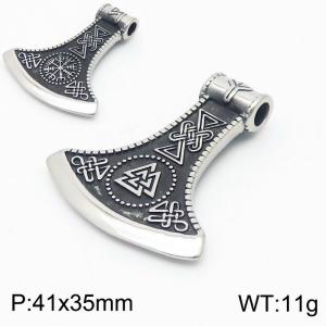 Punk style personalized stainless steel Viking mythological axe fashion retro pendant - KP120361-MZOZ