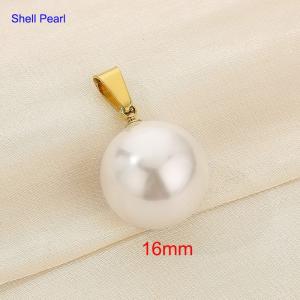 Shell bead pendant - KP120440-Z