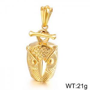 Stainless Steel Gold-plating Pendant - KP30351-D