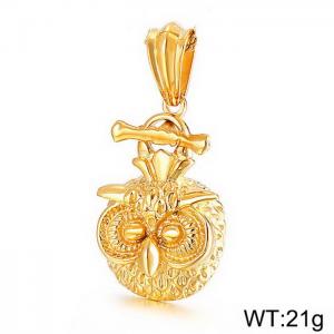 Stainless Steel Gold-plating Pendant - KP30352-D