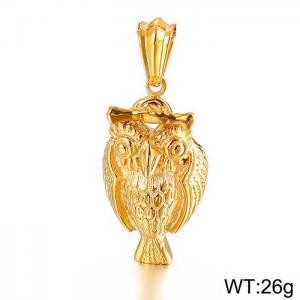 Stainless Steel Gold-plating Pendant - KP30354-D