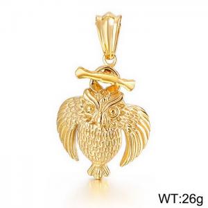 Stainless Steel Gold-plating Pendant - KP30355-D