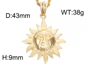 Stainless Steel Gold-plating Pendant - KP40877-D