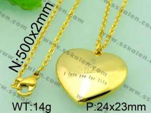 Stainless Steel Gold-plating Pendant  - KP43261-Z