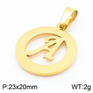 Stainless Steel Gold-plating Pendant - KP43557-Z
