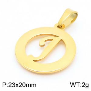 Stainless Steel Gold-plating Pendant - KP44025-Z