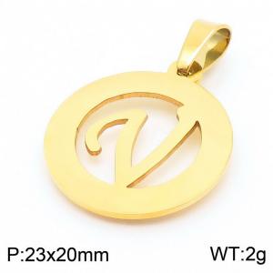 Stainless Steel Gold-plating Pendant - KP44037-Z