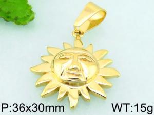 Stainless Steel Gold-plating Pendant - KP48702-BD
