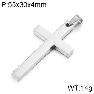Stainless Steel Cross Pendant - KP57022-BD