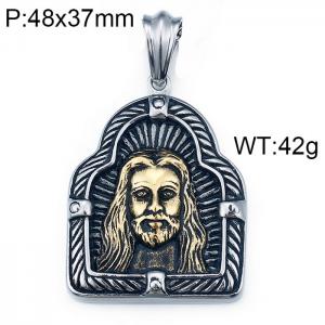Stainless Steel Gold-plating Pendant - KP76475-BD